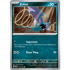 Zubat 110/182 Pokemon TCG Scarlet & Violet Paradox Rift