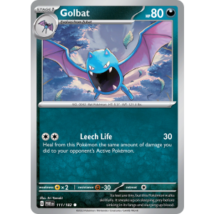 Golbat 111/182 Pokemon TCG Scarlet & Violet Paradox Rift