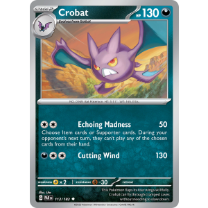 Crobat 112/182 Pokemon TCG Scarlet & Violet Paradox Rift