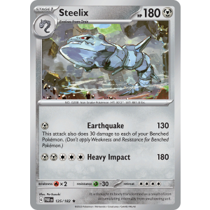 Steelix 125/182 Pokemon TCG Scarlet & Violet Paradox Rift