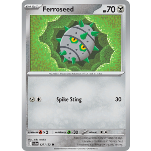 Ferroseed 127/182 Pokemon TCG Scarlet & Violet Paradox Rift