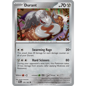 Durant 129/182 Pokemon TCG Scarlet & Violet Paradox Rift