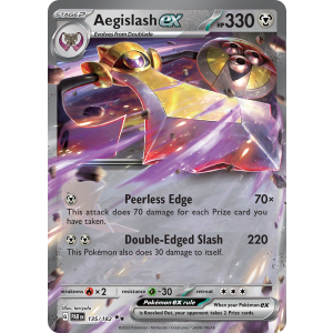 Double Rare Aegislash ex 135/182 Pokemon TCG Scarlet & Violet Paradox Rift