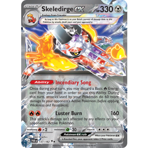 Double Rare Skeledirge ex 137/182 Pokemon TCG Scarlet & Violet Paradox Rift