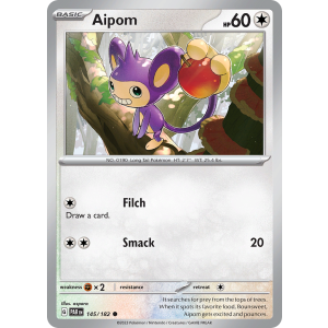 Aipom 145/182 Pokemon TCG Scarlet & Violet Paradox Rift