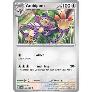 Ambipom 146/182 Pokemon TCG Scarlet & Violet Paradox Rift