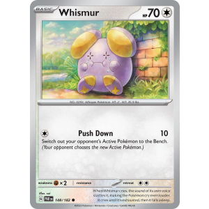 Whismur 148/182 Pokemon TCG Scarlet & Violet Paradox Rift