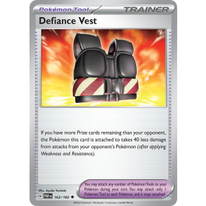 Defiance Vest 162/182 Pokemon TCG Scarlet & Violet Paradox Rift