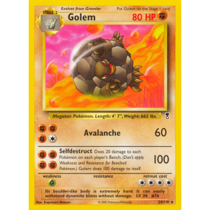 Golem 24/110 Pokemon TCG Other Legendary Collection