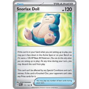 Snorlax Doll 175/182 Pokemon TCG Scarlet & Violet Paradox Rift