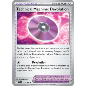 Technical Machine: Devolution 177/182 Pokemon TCG Scarlet & Violet Paradox Rift