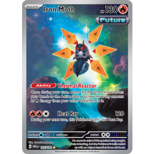 Illustration Rare Iron Moth 187/182 Pokemon TCG Scarlet & Violet Paradox Rift