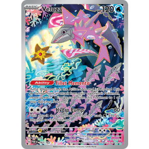 Illustration Rare Veluza 192/182 Pokemon TCG Scarlet & Violet Paradox Rift