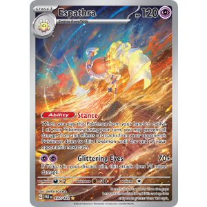 Illustration Rare Espathra 197/182 Pokemon TCG Scarlet & Violet Paradox Rift