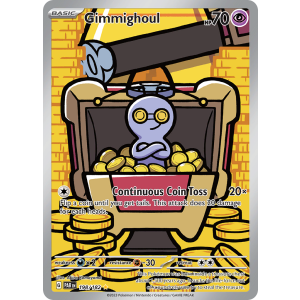 Illustration Rare Gimmighoul 198/182 Pokemon TCG Scarlet & Violet Paradox Rift