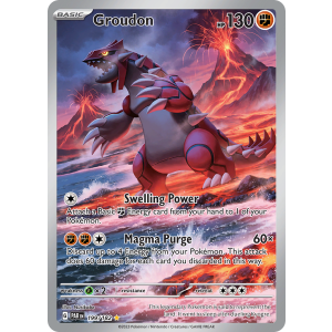 Illustration Rare Groudon 199/182 Pokemon TCG Scarlet & Violet Paradox Rift