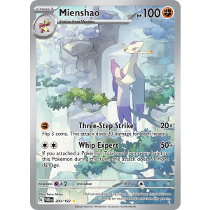 Illustration Rare Mienshao 200/182 Pokemon TCG Scarlet & Violet Paradox Rift