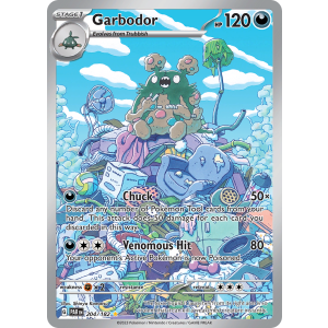 Illustration Rare Garbodor 204/182 Pokemon TCG Scarlet & Violet Paradox Rift