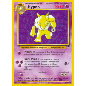 Hypno 25/110 Pokemon TCG Other Legendary Collection