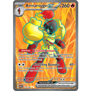 Ultra Rare Armarouge ex 218/182 Pokemon TCG Scarlet & Violet Paradox Rift