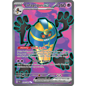 Ultra Rare Cofagrigus ex 224/182 Pokemon TCG Scarlet & Violet Paradox Rift