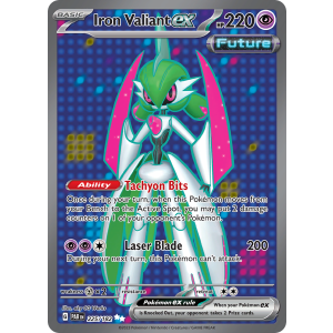 Ultra Rare Iron Valiant ex 225/182 Pokemon TCG Scarlet & Violet Paradox Rift