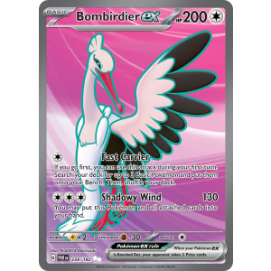 Ultra Rare Bombirdier ex 234/182 Pokemon TCG Scarlet & Violet Paradox Rift