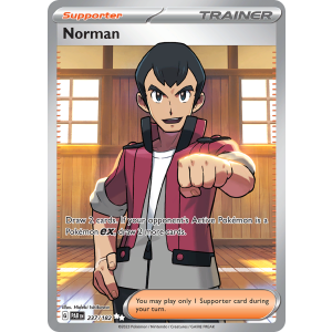 Ultra Rare Norman 237/182 Pokemon TCG Scarlet & Violet Paradox Rift