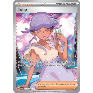 Ultra Rare Tulip 244/182 Pokemon TCG Scarlet & Violet Paradox Rift