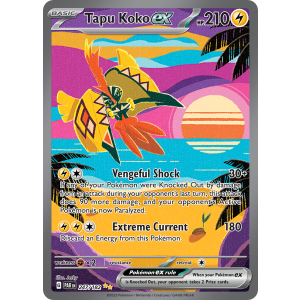 Special Illustration Rare Tapu Koko ex 247/182 Pokemon TCG Scarlet & Violet Paradox Rift