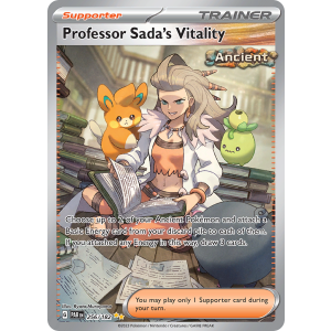 Special Illustration Rare Professor Sada's Vitality 256/182 Pokemon TCG Scarlet & Violet Paradox Rift