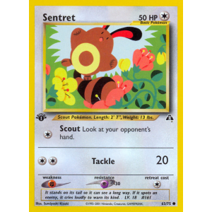 Sentret 63/75 Pokemon TCG Neo Neo Discovery