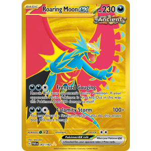 Hyper Rare Roaring Moon ex 262/182 Pokemon TCG Scarlet & Violet Paradox Rift