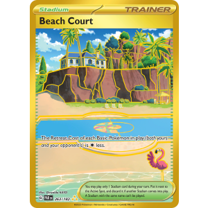 Hyper Rare Beach Court 263/182 Pokemon TCG Scarlet & Violet Paradox Rift