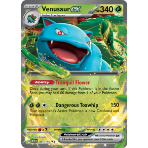 Double Rare Venusaur ex 3/165 Pokemon TCG Scarlet & Violet 151