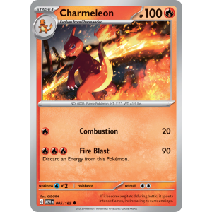 Charmeleon 5/165 Pokemon TCG Scarlet & Violet 151