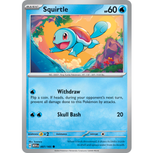 Squirtle 7/165 Pokemon TCG Scarlet & Violet 151