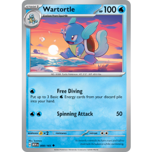 Wartortle 8/165 Pokemon TCG Scarlet & Violet 151