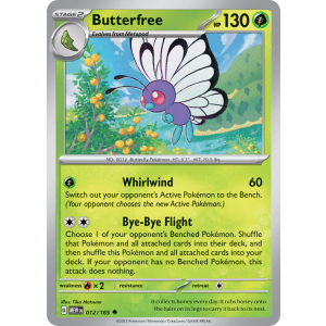 Butterfree 12/165 Pokemon TCG Scarlet & Violet 151