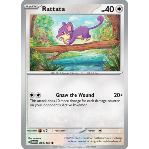 Rattata 19/165 Pokemon TCG Scarlet & Violet 151