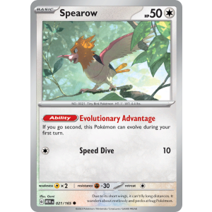 Spearow 21/165 Pokemon TCG Scarlet & Violet 151