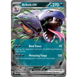 Double Rare Arbok ex 24/165 Pokemon TCG Scarlet & Violet 151