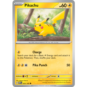 Pikachu 25/165 Pokemon TCG Scarlet & Violet 151