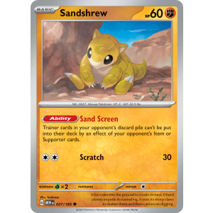 Sandshrew 27/165 Pokemon TCG Scarlet & Violet 151