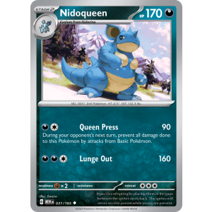 Nidoqueen 31/165 Pokemon TCG Scarlet & Violet 151