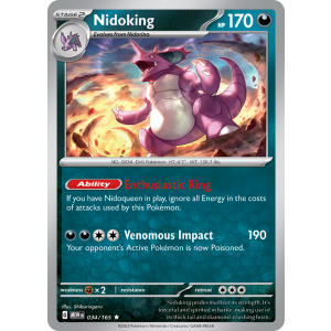 Nidoking 34/165 Pokemon TCG Scarlet & Violet 151