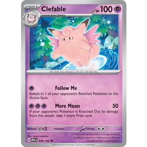 Clefable 36/165 Pokemon TCG Scarlet & Violet 151