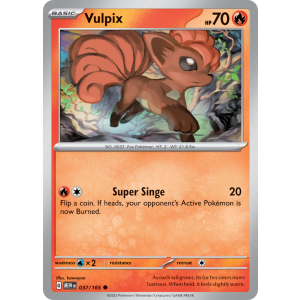 Vulpix 37/165 Pokemon TCG Scarlet & Violet 151