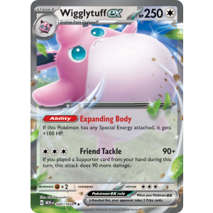 Double Rare Wigglytuff ex 40/165 Pokemon TCG Scarlet & Violet 151