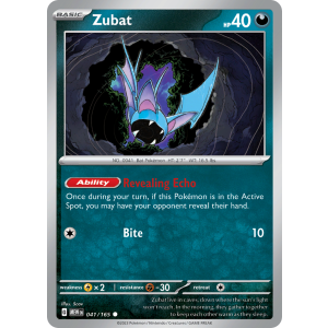 Zubat 41/165 Pokemon TCG Scarlet & Violet 151